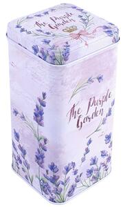 Plechová dóza Lavender Garden (Lavender dekorácia do bytu)