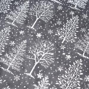 Dekoratívna podložka pod vianočný stromček Xmas Tree, 95 cm, tm. sivá