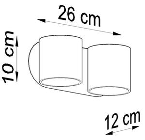 Nástenné bodové svietidlo ORBIS 2xG9/40W/230V šedá