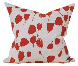 Ľanová obliečka na vankúš Poppy Red 48 × 48 cm