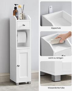 VASAGLE Kúpeľňová skrinka - biela - 20x18x76, 7 cm