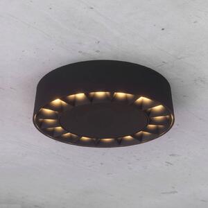 Lucande Kelissa kúpeľňové LED, okrúhle, čierna