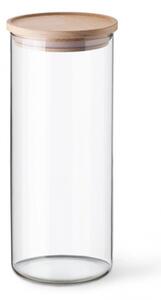 Simax 5142 sklenená dóza s dreveným viečkom, 1,4 l