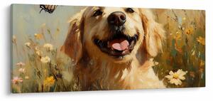 Obraz - Šťastný psík (120x50 cm)