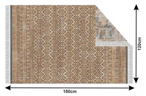 TEMPO Obojstranný koberec, vzor / hnedá, MADALA Rozmer: 120x180 cm