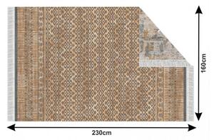 TEMPO Obojstranný koberec, vzor / hnedá, MADALA Rozmer: 180x270 cm