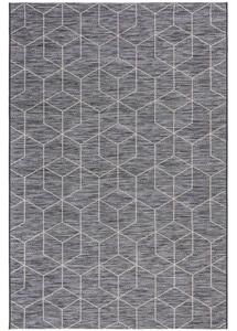 Flair Rugs koberce Kusový koberec Lipari Napoli Black – na von aj na doma - 200x290 cm