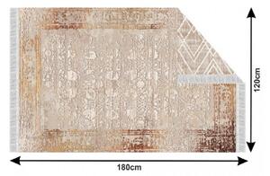 TEMPO Obojstranný koberec, béžová/vzor, NESRIN Rozmer: 120x180 cm