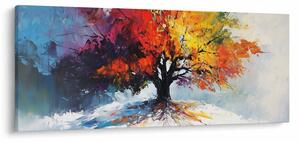 Obraz - Pestrofarebný strom (120x50 cm)