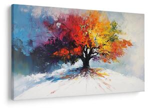 Obraz - Pestrofarebný strom (90x60 cm)