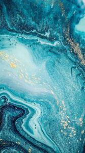 Plážová osuška s krásnym motívom 100 x 180 cm Modrá