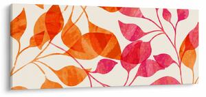 Obraz - Oranžové lístie (120x50 cm)