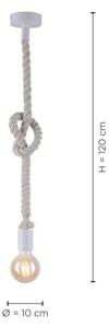 Leuchten Direkt 13572-16 - Luster na lanku DIY 1xE27/10W/230V biela