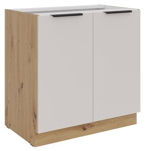 Mirjan24 Dolná kuchynská skrinka Solea 80 D 2F BB, Farby: dub artisan / kašmír 5903211473357