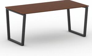 Kancelársky stôl PRIMO IMPRESS, čierna podnož, 1800 x 900 mm, čerešňa