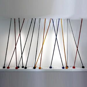 Martinelli Luce Elastica stojaca lampa svetlomodrá