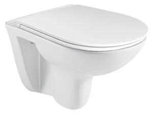 Mereo WC závesné, RIMLESS, 530x355x360, keramické, vr. sedátka CSS113S