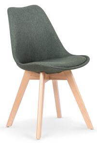 Jedálenská stolička SIMBA, 48x83x54, tmavo zelená/buk