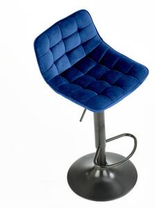 Barová stolička KARI, 43x84-106x44, modrá (granatowy)