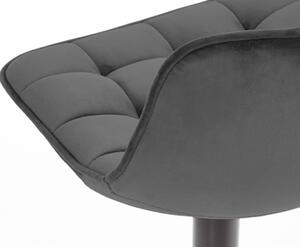 Barová stolička KARI, 43x84-106x35, čierna