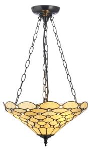 Endon 111884 - Luster na reťazi Tiffany PEARL 3xE27/10W/230V pr. 37 cm