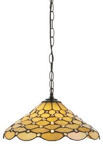 Endon 112226 - Luster na reťazi Tiffany PEARL 1x E27/10W/230V priemer 45 cm