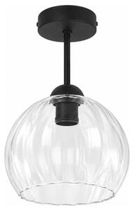 BRILAGI - LED Prisadený luster RETRO GLASS 1xE27/60W/230V pr. 25 cm čierna/číra