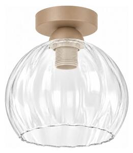BRILAGI - LED stropné svietidlo RETRO GLASS 1xE27/60W/230V priemer 25 cm béžové/priehľadné