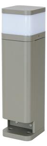 BRILAGI - Vonkajšia lampa s 2 zásuvkami SCHUKO PILLAR 1xG9/11W/230V IP44 sivá