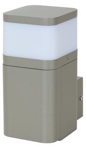 BRILAGI - Vonkajšie nástenné svietidlo so zásuvkou SCHUKO PILLAR 1xG9/11W/230V IP44 šedé