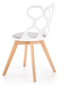 Jedálenská stolička K308, 43x80x50, biela