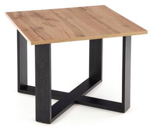 Konferenčný stolík CRISTA, 67x50x67, dub wotan/čierna