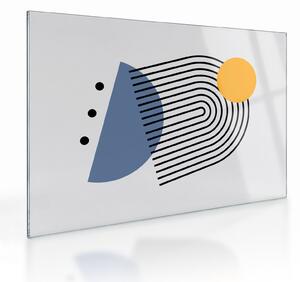 Sklenený obraz - Minimalistická abstrakcia N⁰2 (70x50 cm)
