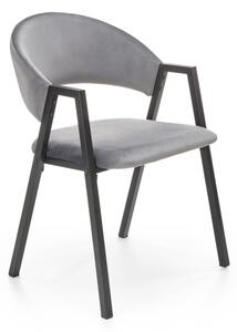 Jedálenská stolička CHAOS, 54x82x58, šedá