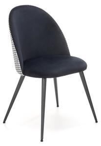 Jedálenská stolička K-478, 49x84x54, čierna/biela