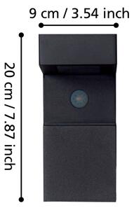 Eglo 900245 - LED vonkajšie solárne svietidlo so senzorom 18xLED/0,2W/3,7V IP44