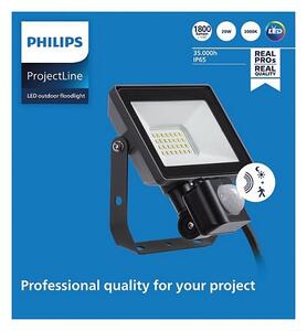 Philips - LED Vonkajší reflektor so senzorom PROJECTLINE LED/20W/230V IP65 3000K