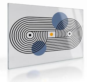 Sklenený obraz - Minimalistická abstrakcia N⁰3 (70x50 cm)