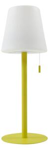 Lindby - Azalea LED Prenosné Stolová lampa IP44 Biela/Žltá