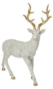 Dekorácia Deer 40x12x45 cm white
