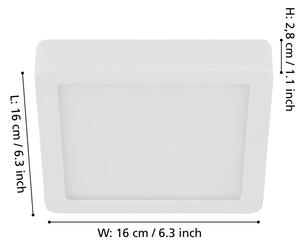 Eglo 900589 - LED stmievateľné stropné svietidlo FUEVA LED/11W/230V biela