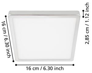 Eglo 900649 - LED kúpeľňové stropné svietidlo FUEVA LED/11W/230V IP44 chróm
