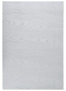 Koberec z umelej kožušiny svetlosivý umelá polyesterová kožušina 160 x 230 cm vysoký vlas geometrický vzor