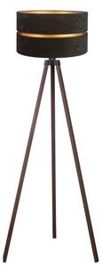 Duolla - Stojacia lampa DUO 1xE27/60W/230V pr. 44 cm čierna/hnedá