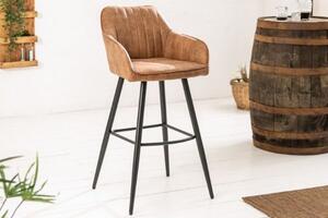 Barová stolička Ascensa vintage hnedá