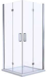 Set sprchovací kút Oltens Byske 20002100, štvorcová sprchová vanička Oltens Superior 17001000