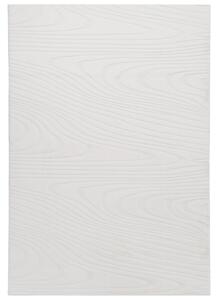Koberec z umelej kožušiny krémová biela umelá polyesterová kožušina 160 x 230 cm vysoký vlas geometrický vzor