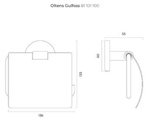 Oltens Gulfoss držiak na toaletný papier chrómová 81101100