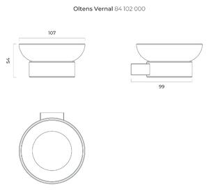 Oltens Vernal mydlovnička nástenné chrómová 84102000