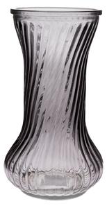Sklenená váza Vivian, čierna, 10 x 21 cm